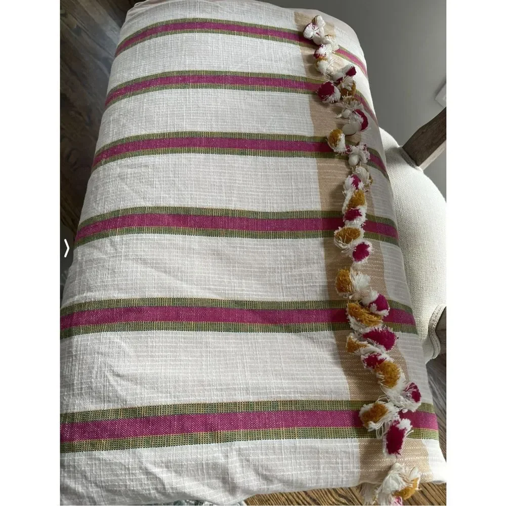 New Anthropologie Anthropologie Woven Natalya Duvet Cover Sz King
